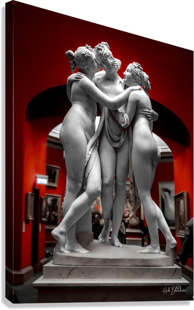 The Three Graces Scottish National Gallery Edinburgh UK Canvas Print