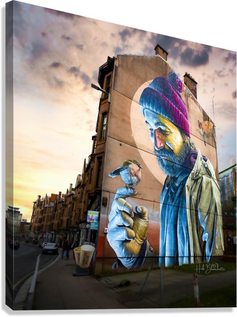 Modern Day Mungo Mural Glasgow Scotland UK Canvas Print