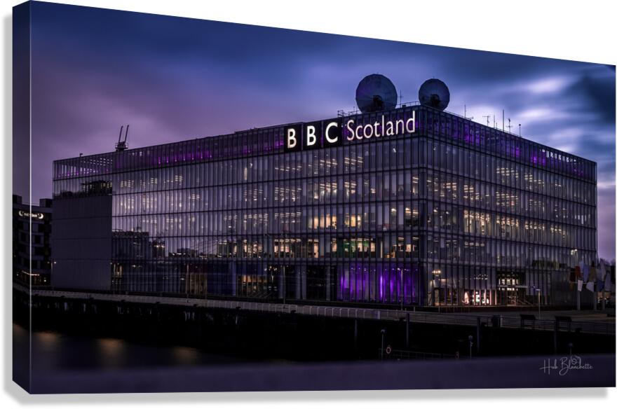 BBC Scotland headquarters at Pacific Quay in Glasgow Canvas Print