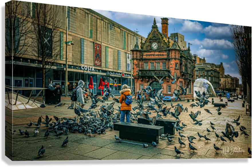 St Enoch Square Glasgows city center Scotland UK Canvas Print