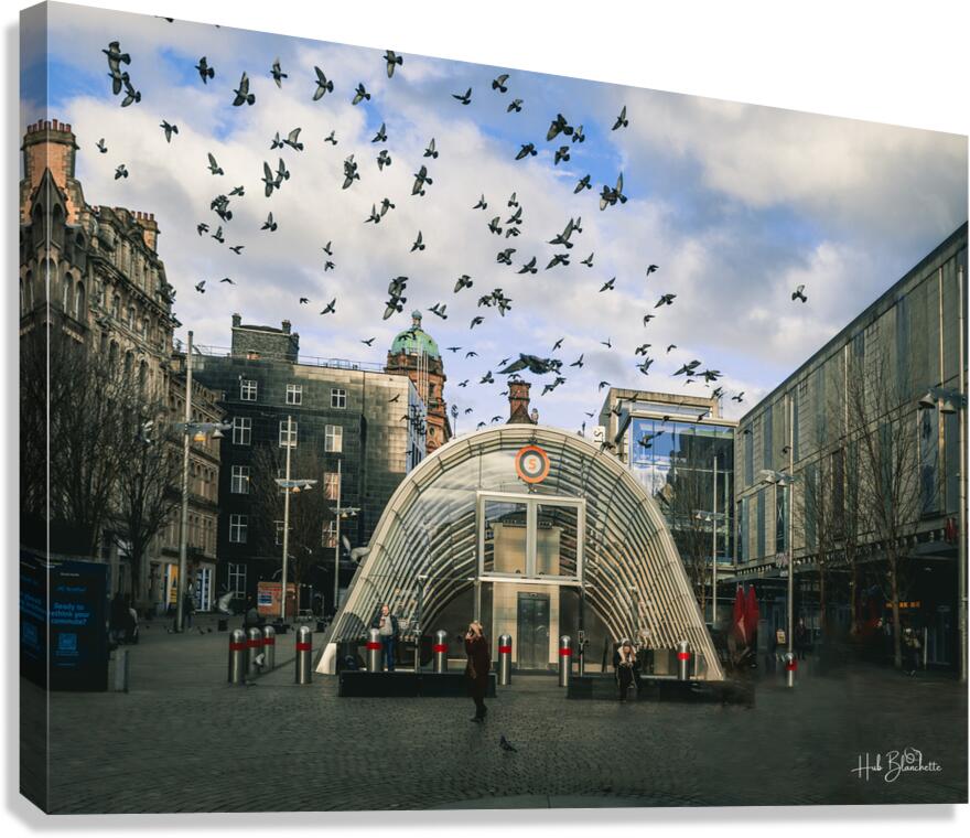St Enoch Subway Station Glasgow Scotland UK Canvas Print