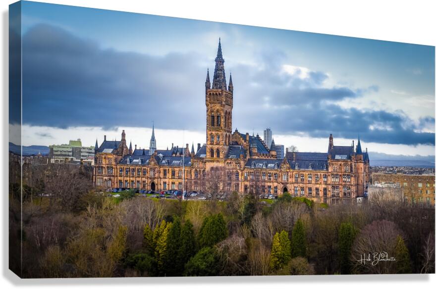Gilbert Scott Building University of Glasgow Scotland UK  Canvas Print