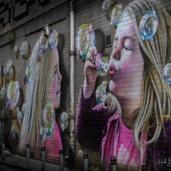 Bubbles Mural Glasgow Scotland UK