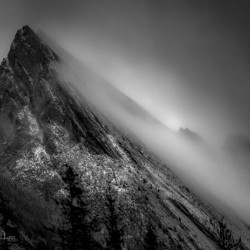 Rolling Fog in Rockies Alberta Canada