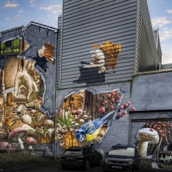 Fellow Glasgow Residents Mural Scotland UK