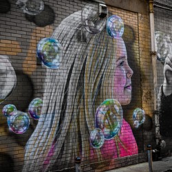 Bubbles Mural Glasgow Scotland UK