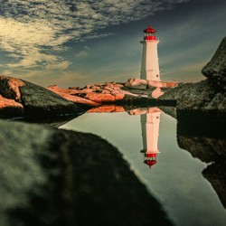 Sunrise Peggys Cove Nova Scotia Canada