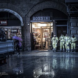 City Workers Florence Italy