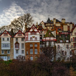 Ramsay Garden In Edinburgh Scotland UK