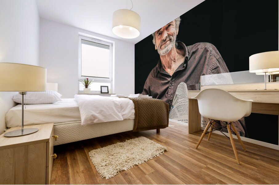 Artist On The Rue Du Tresor In Old Quebec Canada Mural print