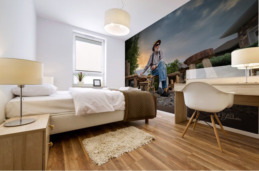 Retired Woodworker  Mural print