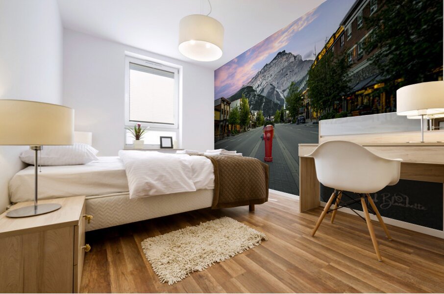 Banff Ave Banff Alberta Canada Mural print