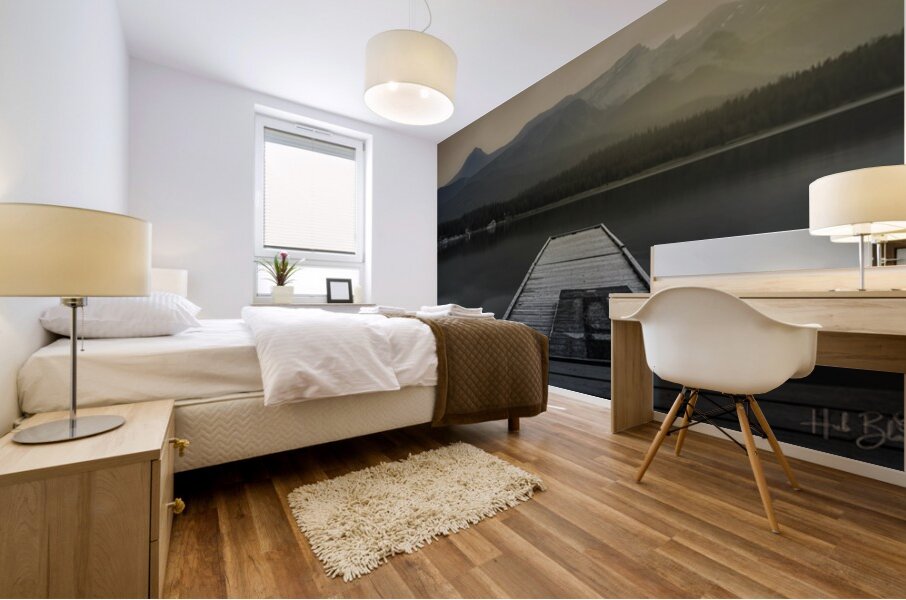 Sunrise Jasper Alberta Mural print