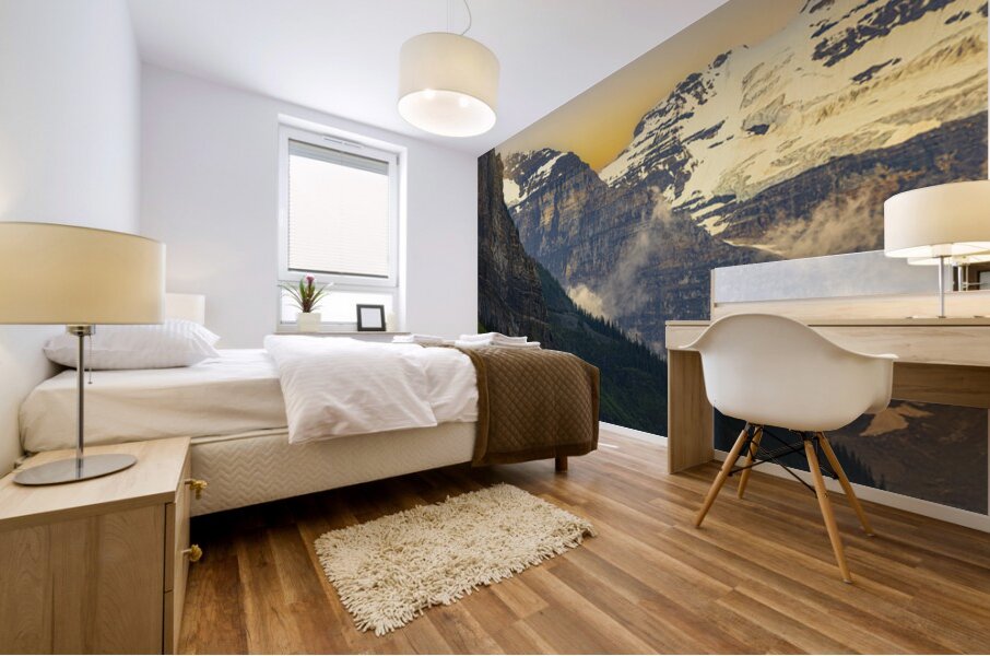 Depth Of Contrast Lake Louise Alberta Canada Mural print