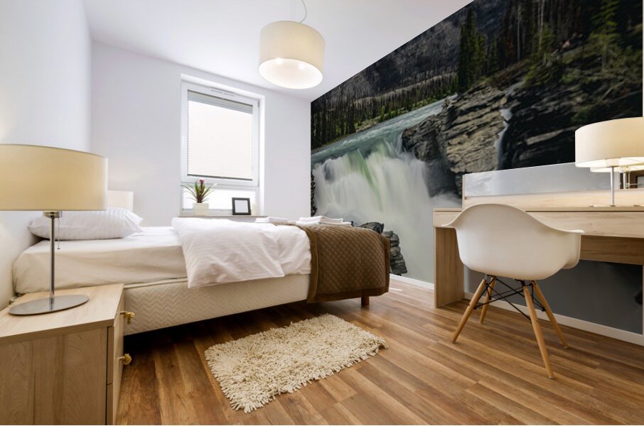 Athabasca Falls Jasper National Park Canada Mural print