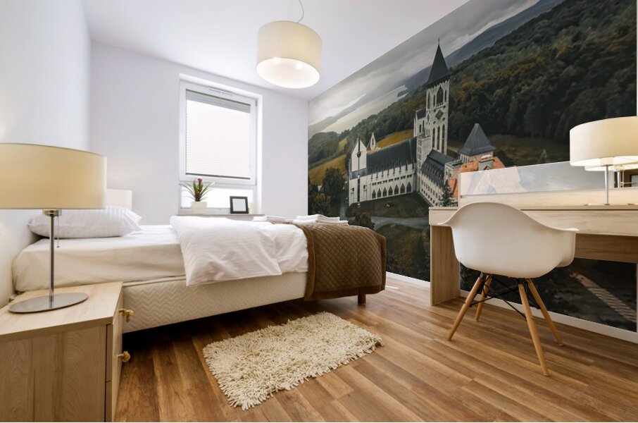 Abbaye de Saint-Benoit du Lac Quebec Canada Mural print