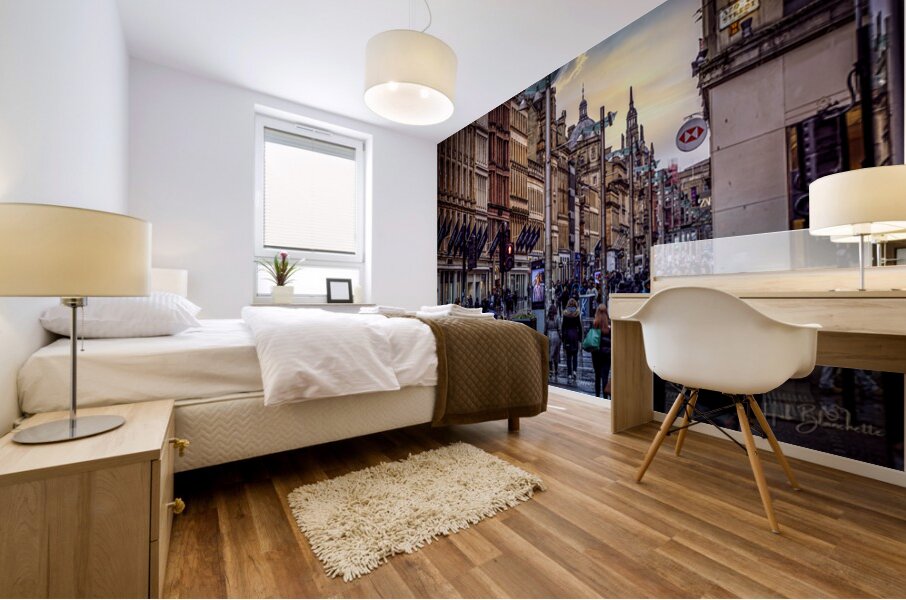 Argyle Street Glasgow Scotland UK Mural print