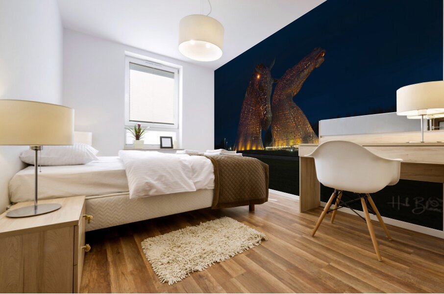 THE KELPIES FALKIRK SCOTLAND Mural print