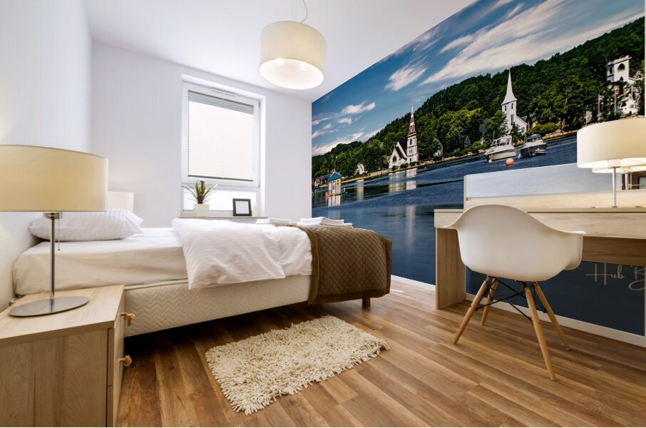 Three Churches Mahone Nova Scotia  Mural print