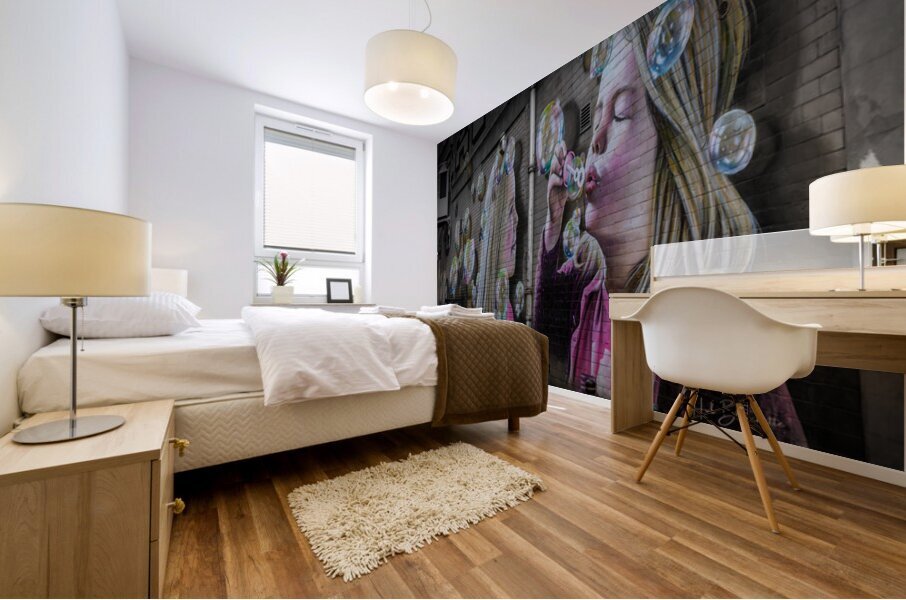 Bubbles Mural Glasgow Scotland UK Mural print