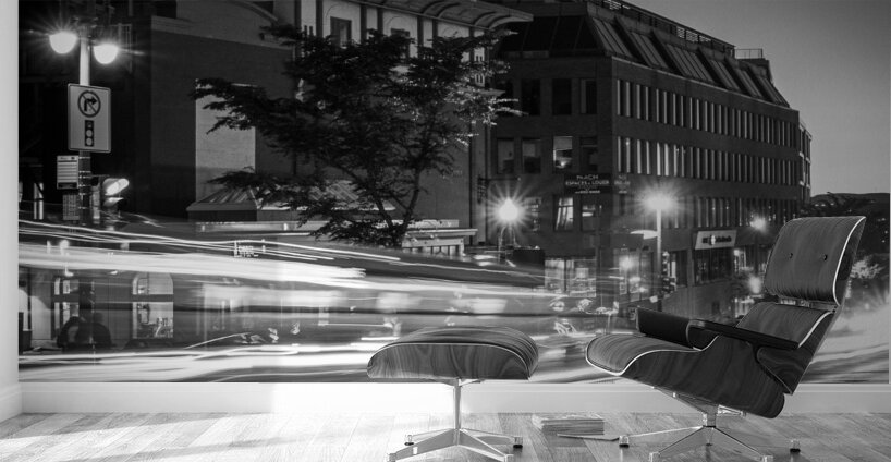 Bus Stop In Old Quebec City Canada Wall Murals