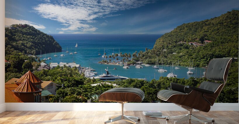 Marigot Bay Saint Lucia Wall Murals