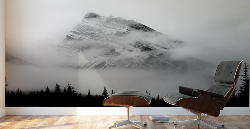 Sleeping Mountain In The Rockies Alberta Canada Wall Murals