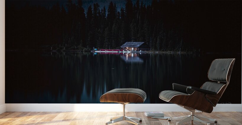 The Little Shack In Lake Louise Alberta Canada Wall Murals