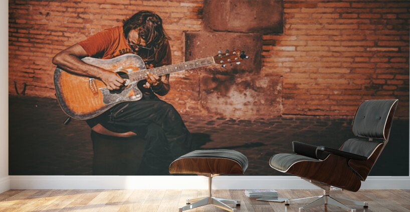 Street Performer Rome Italy Wall Murals