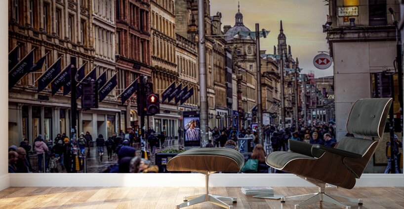 Argyle Street Glasgow Scotland UK Wall Murals