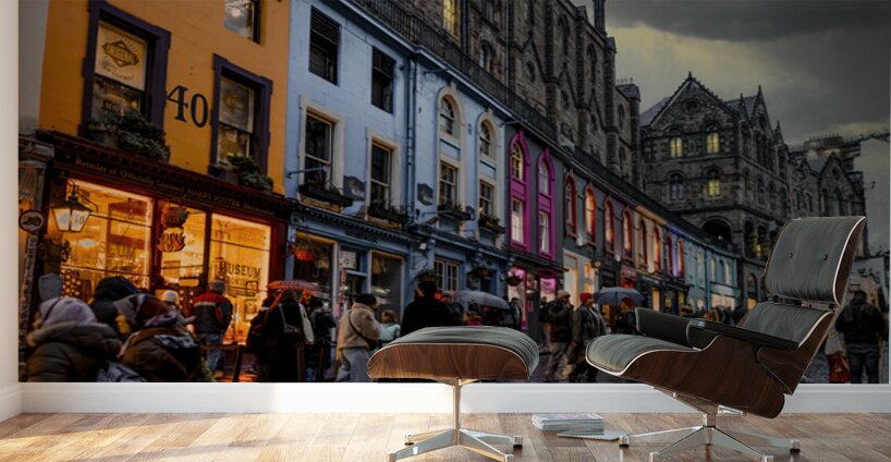 Victoria Street Edinburgh’s Old Town Scotland UK Wall Murals