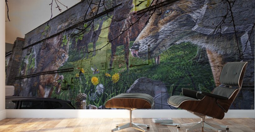 Fellow Glasgow Residents Mural Glasgow Scotland UK Wall Murals