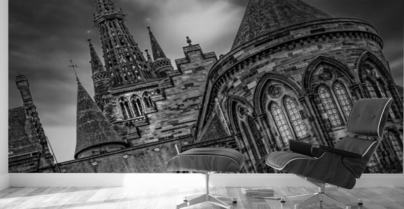 Gothic Revival architecture of the University of Glasgow’s Gilmorehill campus Scotland UK Wall Murals