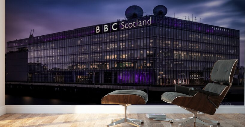 BBC Scotland headquarters at Pacific Quay in Glasgow Wall Murals