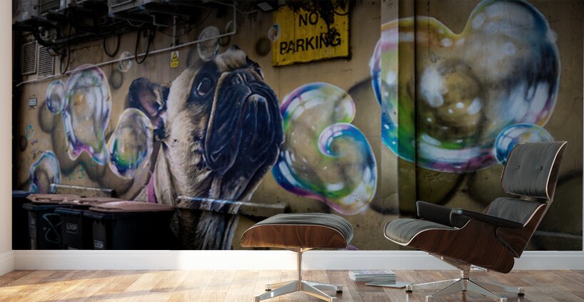 The Pug Mural Glasgow Scotland UK Wall Murals
