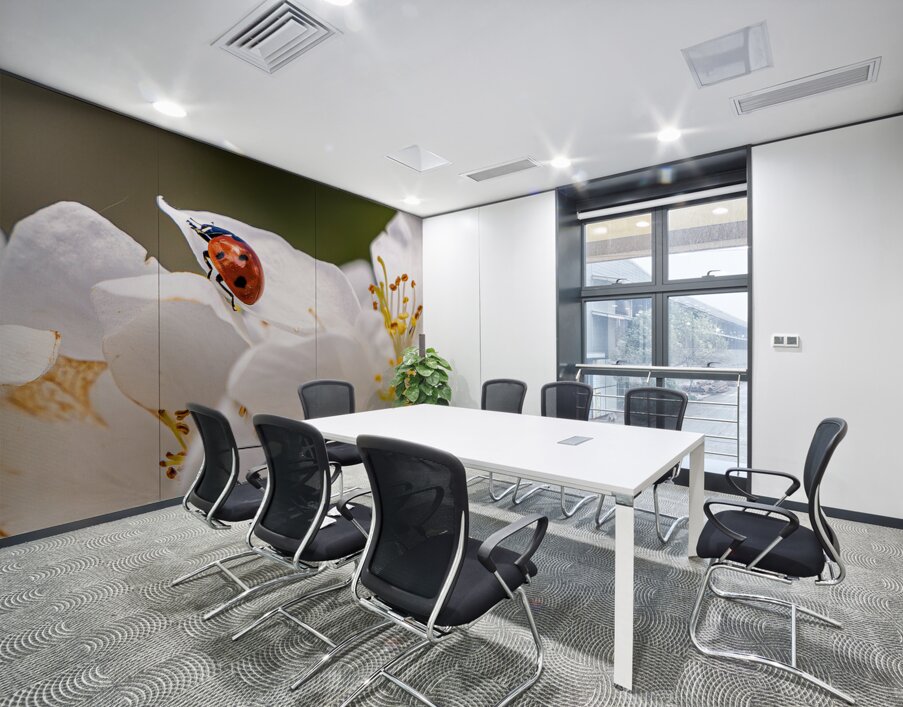 Back Yard Lady Bug Wall Printing