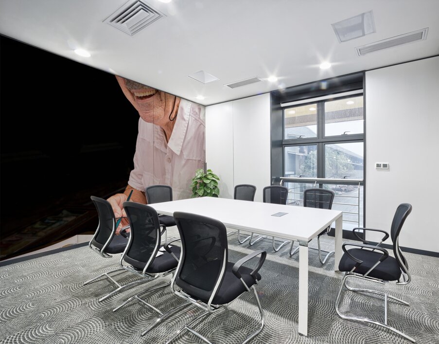 Artist On The Rue Du Tresor In Old Quebec Canada Wall Printing