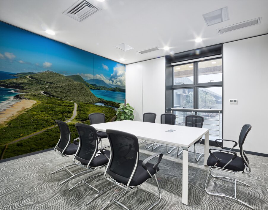 Timothy Hill Overlooking St.Kitts & Nevis Wall Printing