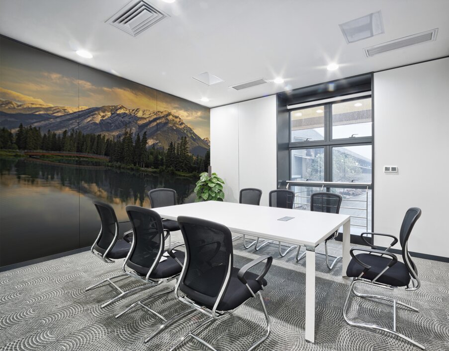 Nancy Pauw Bridge overlooking Mt Norquay in Banff Alberta Canada Wall Printing