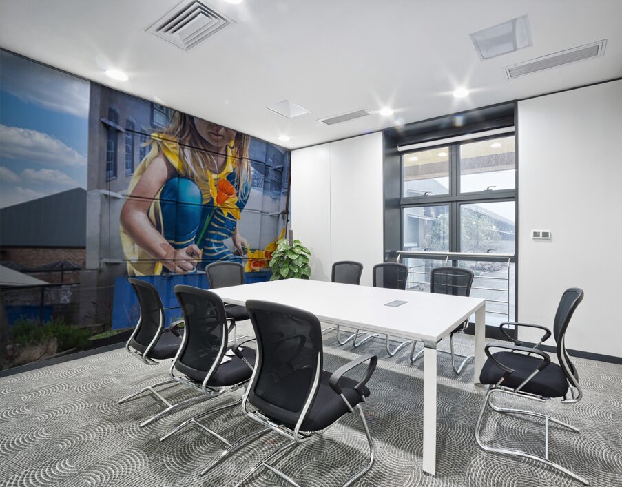 Daffodil Girl Mural Glasgow UK  Wall Printing