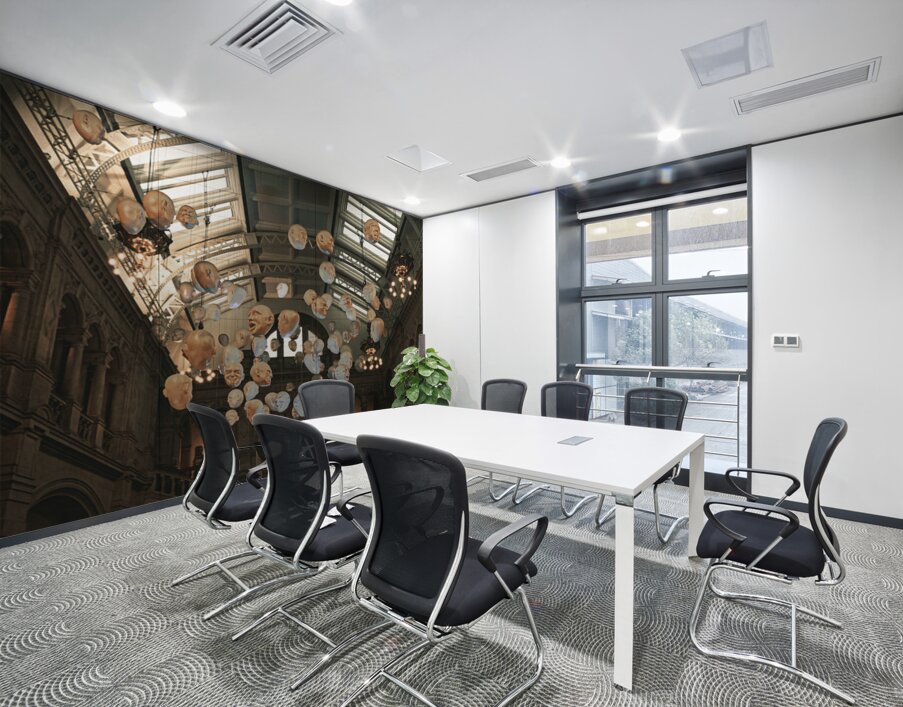 Floating Heads Kelvingrove Art Gallery and Museum in Glasgow Scotland UK Wall Printing