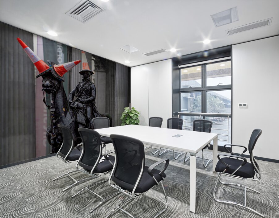 Equestrian Statue of the Duke of Wellington Glasgow UK Wall Printing