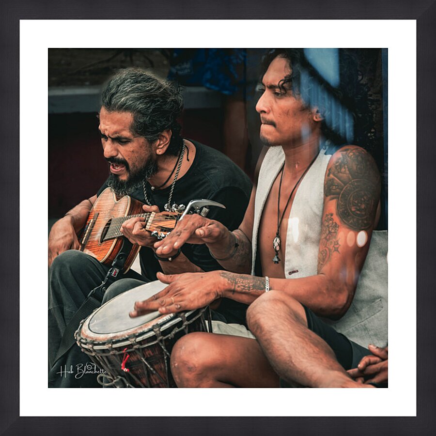 Busking Sayulita Mexico Picture Frame Printing