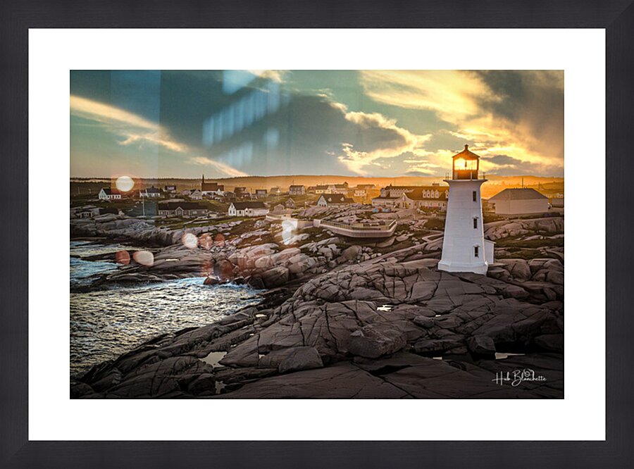 Sunrise Peggys Cove Nova Scotia Canada Picture Frame Printing