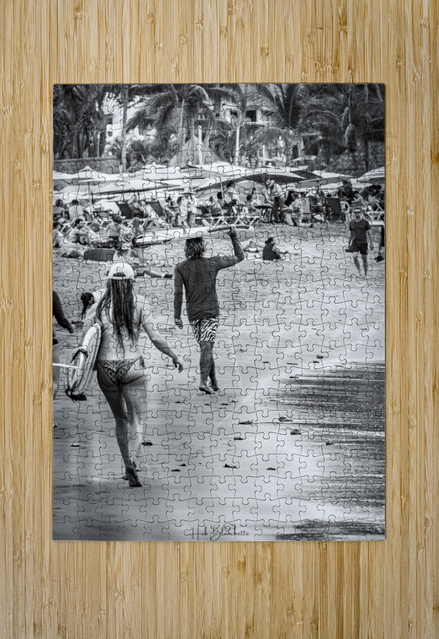 Surf Life Sayulita Mexico Hub Blanchette Puzzle printing