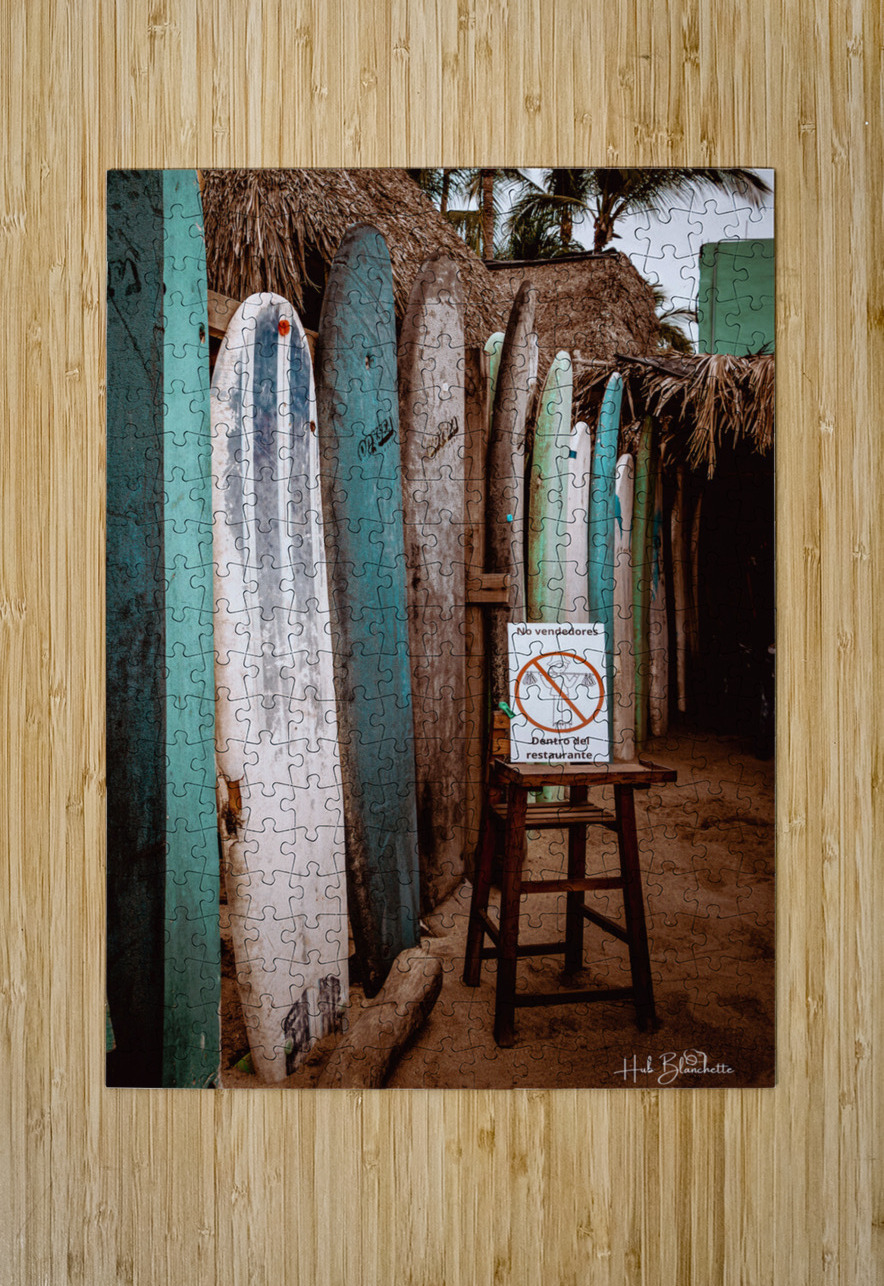 Surfs Up Sayulita Mexico Hub Blanchette Puzzle printing
