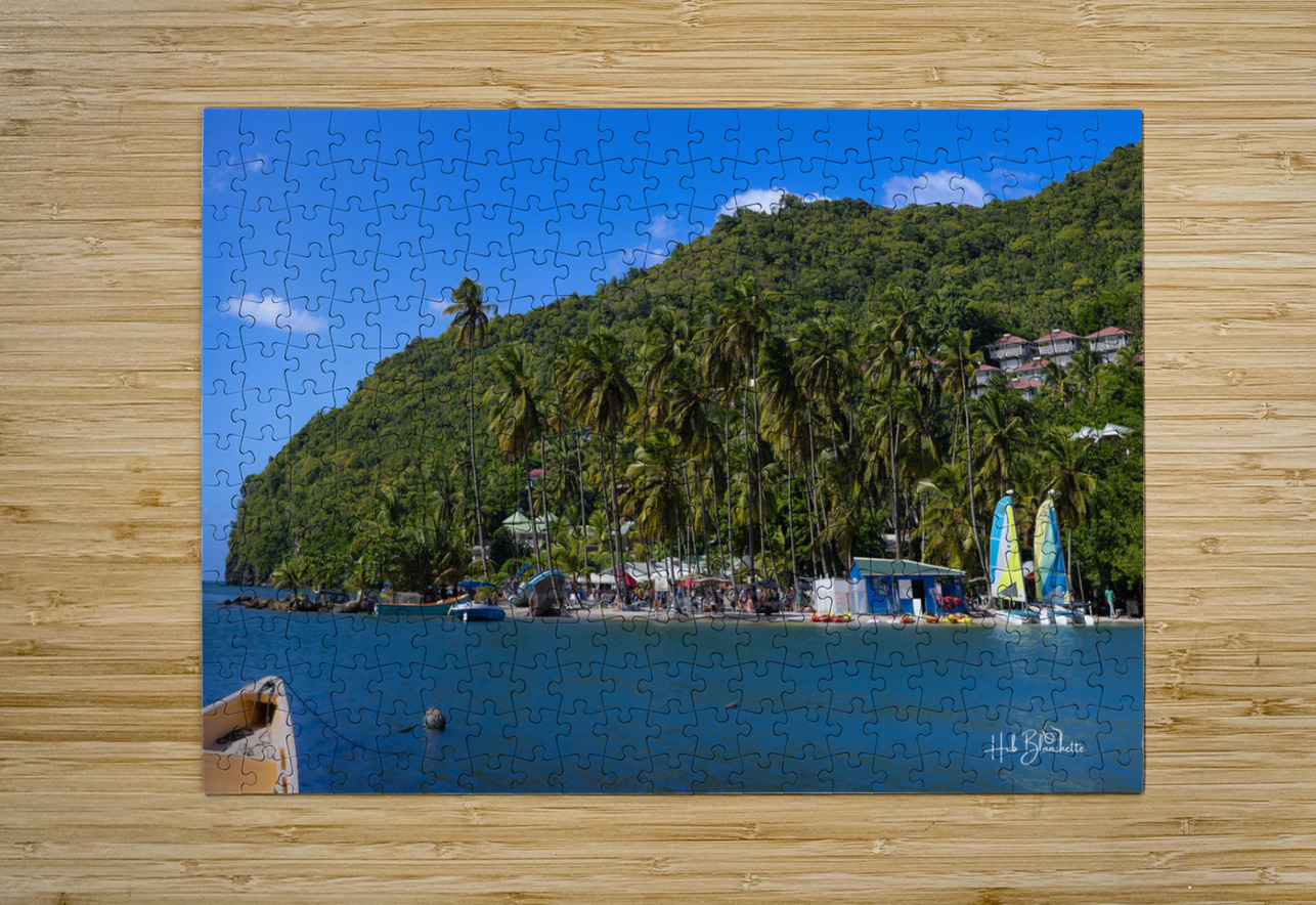 Marigot Beach Saint Lucia Hub Blanchette Puzzle printing