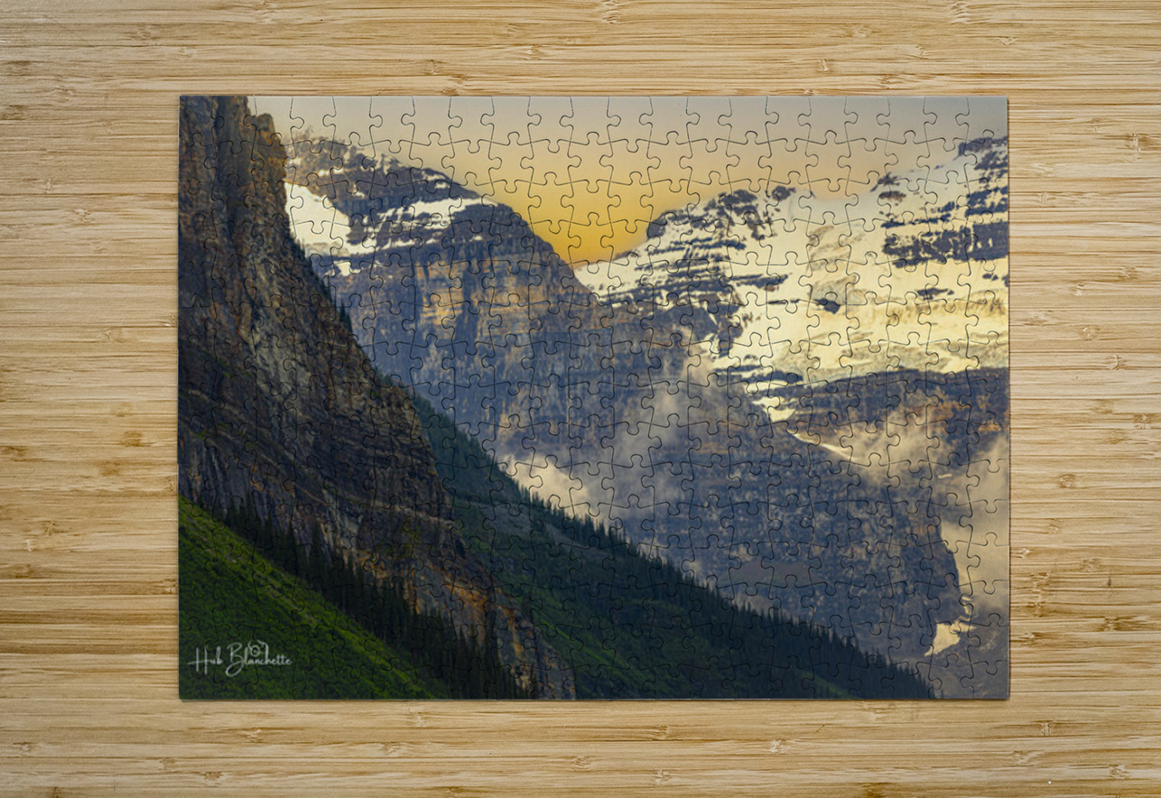 Depth Of Contrast Lake Louise Alberta Canada Hub Blanchette Puzzle printing