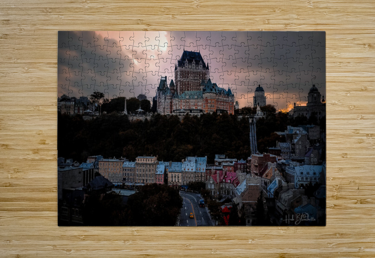 Chateau Frontenac Vieux Quebec Canada Hub Blanchette Puzzle printing