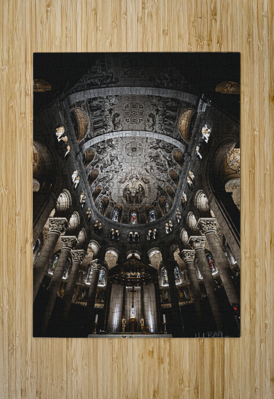 Basilica in Sainte-Anne-de-Beaupre Quebec Canada Hub Blanchette Puzzle printing